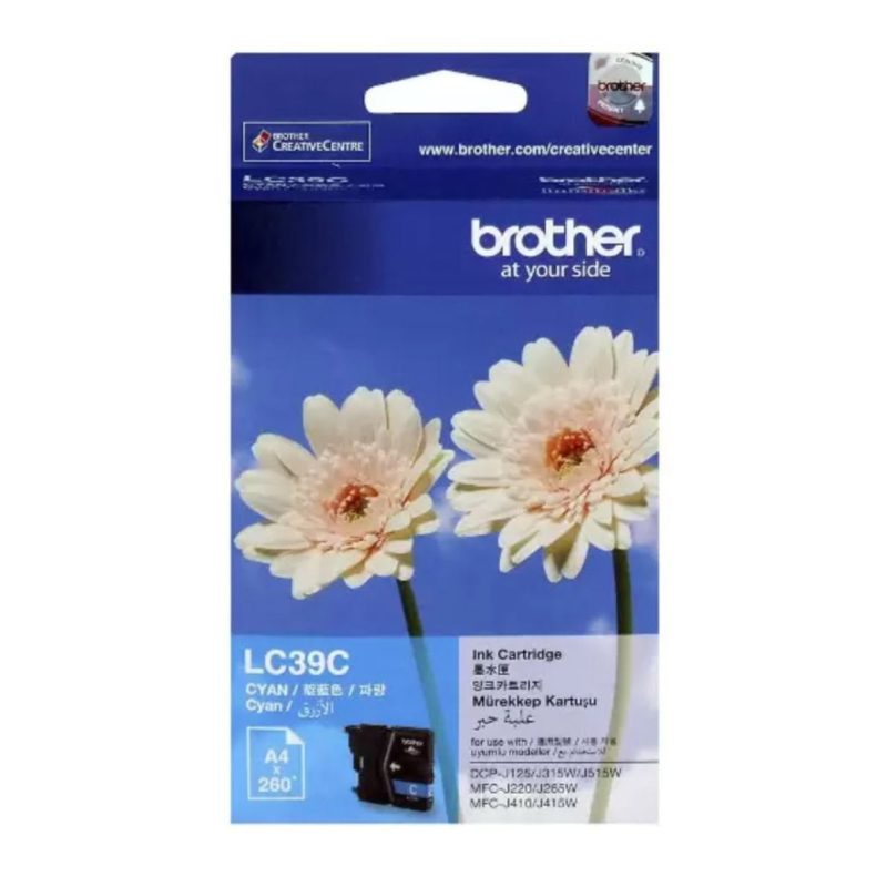 Brother LC39 Cyan Original Ink Cartridge