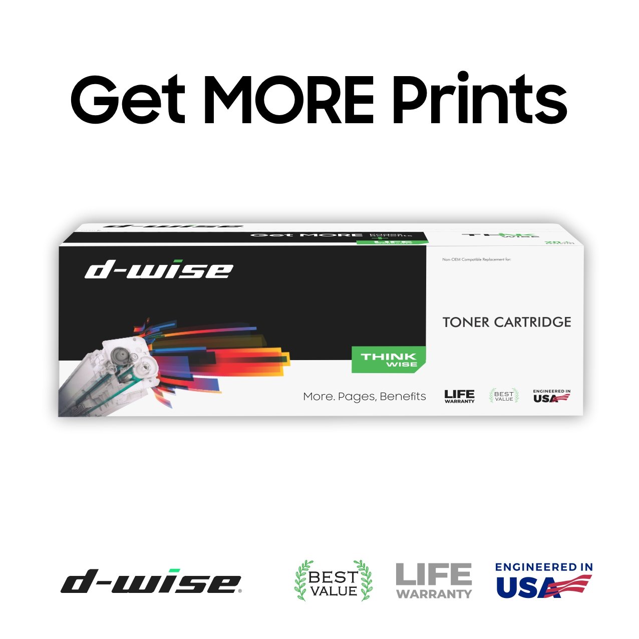 Canon 045 Yellow Original D-Wise Compatible Laser Toner Cartridge ...