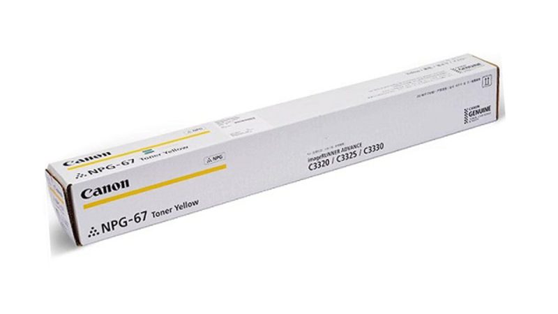Canon NPG-67 Yellow Original Photocopy Toner Cartridge