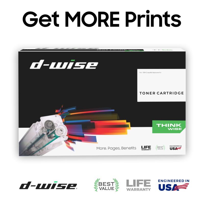 HP 76A Black Original D-Wise Compatible LaserJet Toner Cartridge