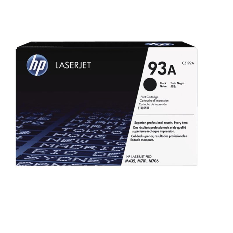 HP 93A Black Original LaserJet Toner Cartridge